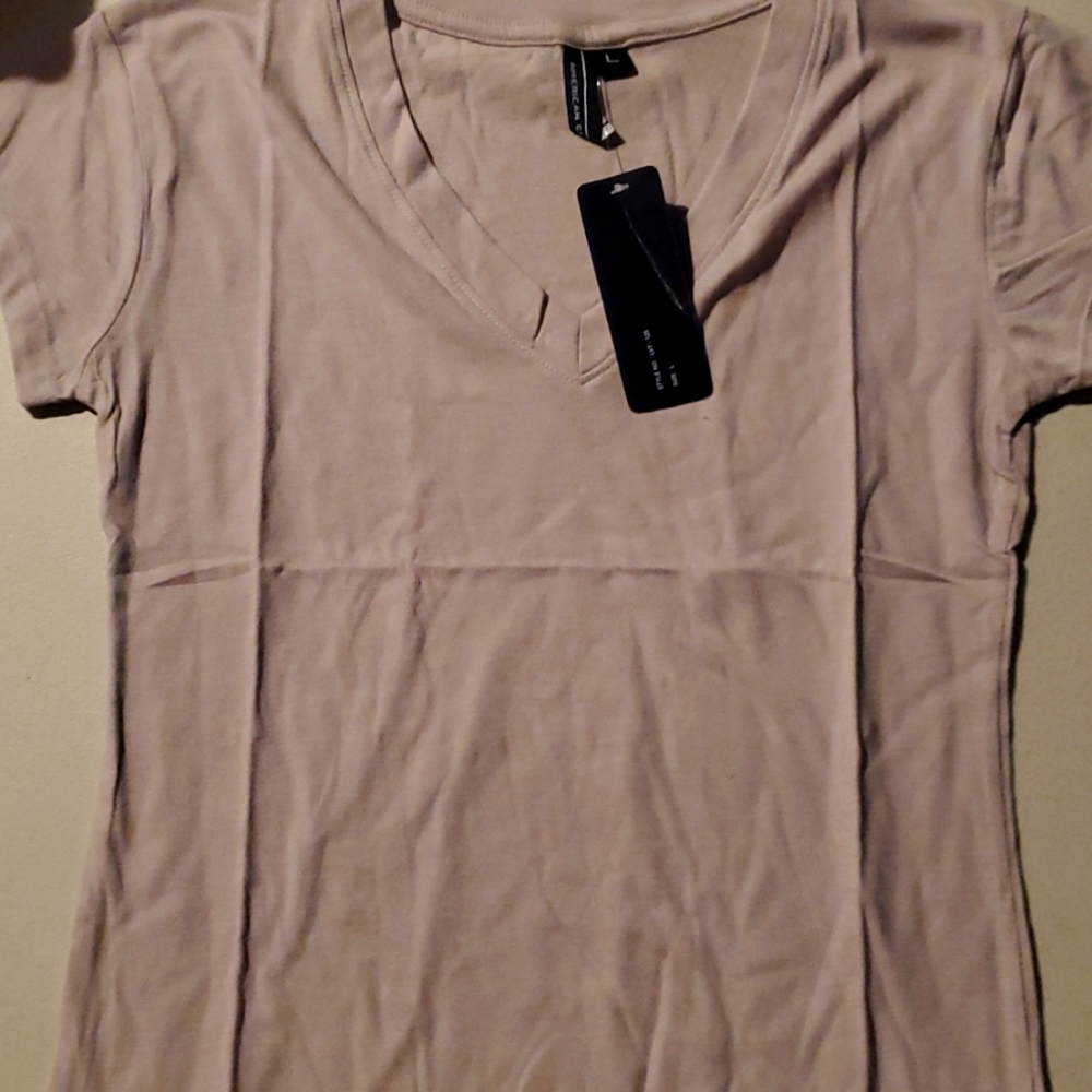 American Ego Tan V-Neck Kids T-Shirt